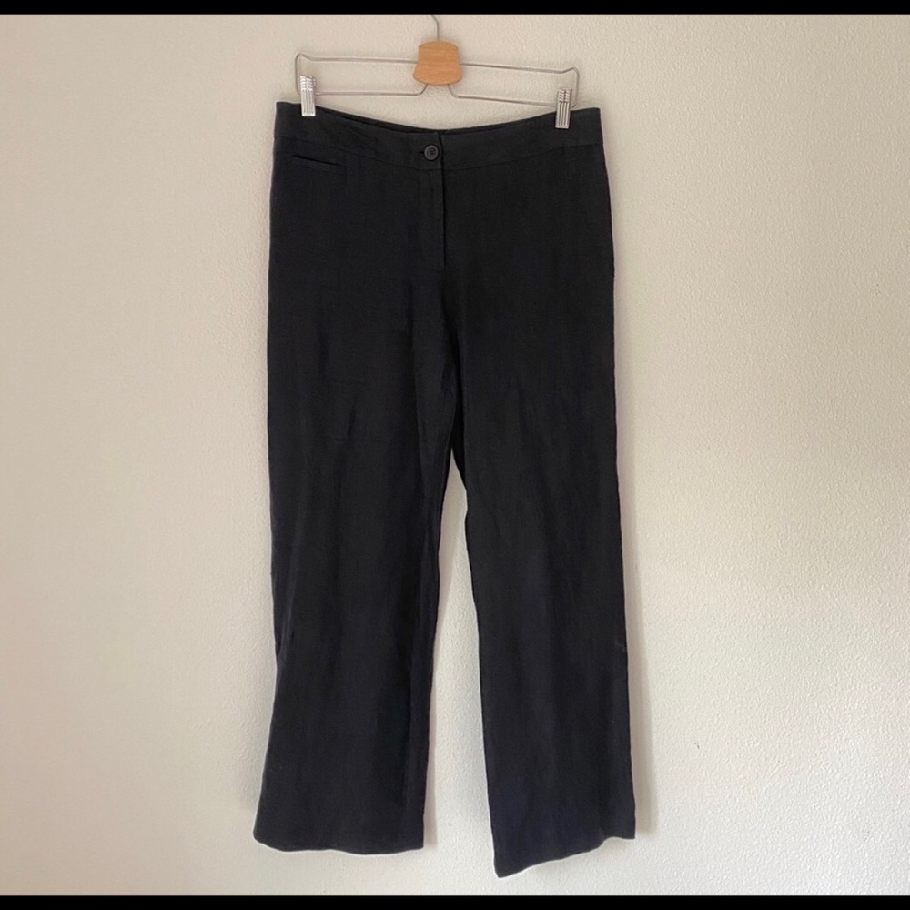 Eileen Fisher 100% Linen Trouser Pants S